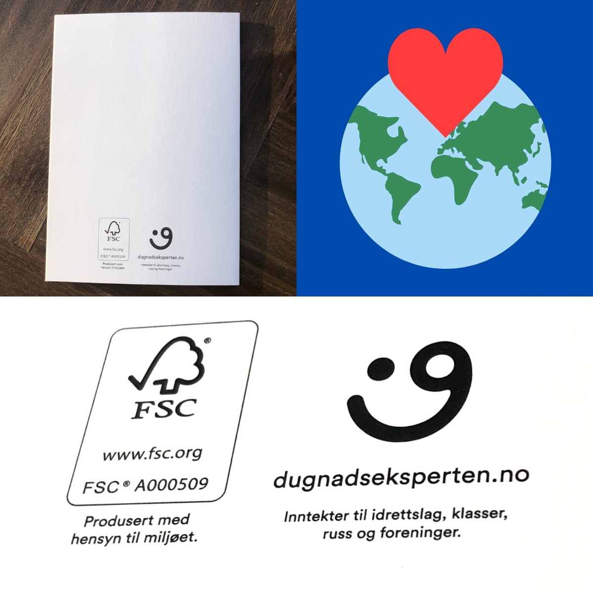 miljøvennlige kort dugnad miljøvennlig FSC